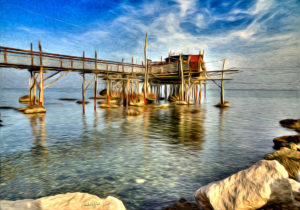 Trabocco (fishing house) Punta Cavalluccio, Rocca San Giovanni (CH) Italy